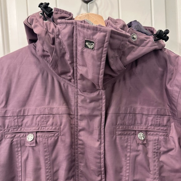 Roxy Women's Purple Ski Snow Jacket Warm Like New Small - Picture 3 of 7